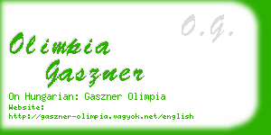 olimpia gaszner business card